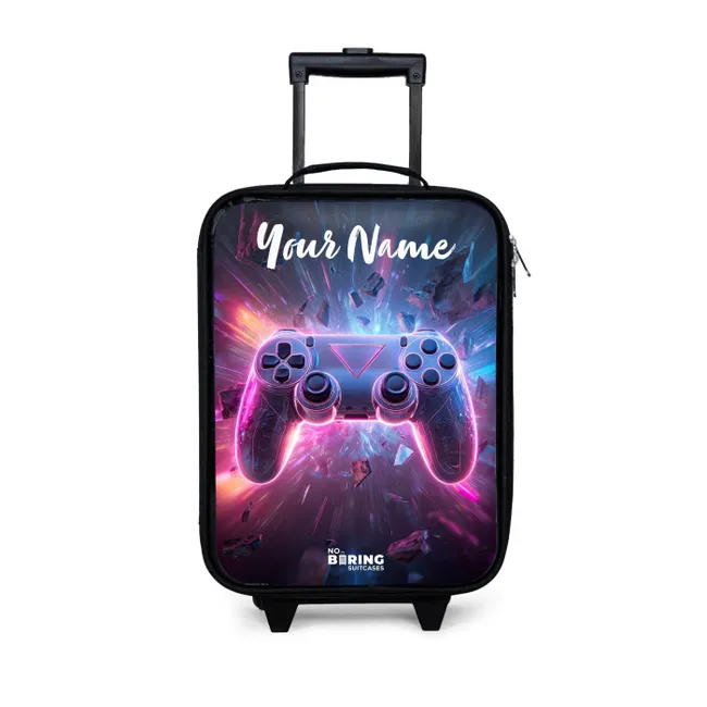 Kids' Suitcases with name - Controller - Neon - Game