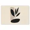 Plant - Beige - Japandi Placemat vinyl groot -zzsfeer1_Kitchenyeah-website