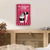 Roze - Strepen - Koffie - Maandag plexiglas 5mm klein -sfeer4
