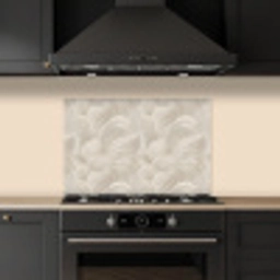 Lijnen - Waaier - Beige keuken achterwand spatscherm klein 900 -sfeer1