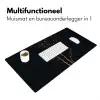 Takken - Blaadjes - Zwart Muismat XXL klein -sfeer4