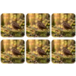 Houtsnip - Bos - Bladeren - Herfst - Gecamoufleerd onderzetter kurk middel -zkaufland3dotto