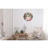 Sneeuwpop - Familie - Kleurrijk Wandcirkel aluminium klein -woonkamer