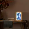 Vormen - Abstract - Blauw - Golven Light Box met kabel (Tafellamp) klein -sfeer4