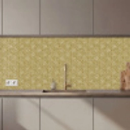 Waaier - Geometrisch - Groen keuken achterwand 2 middel 871 zz_3dshopping