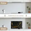 Marmer - Goud - Zwart - Marmerlook - Luxe - Glitter keuken achterwand spatscherm klein -voor_na_IT