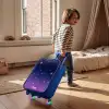 Sterren - Galaxy - Blauw - Roze Kinderkoffer - Blauw klein -sfeer1