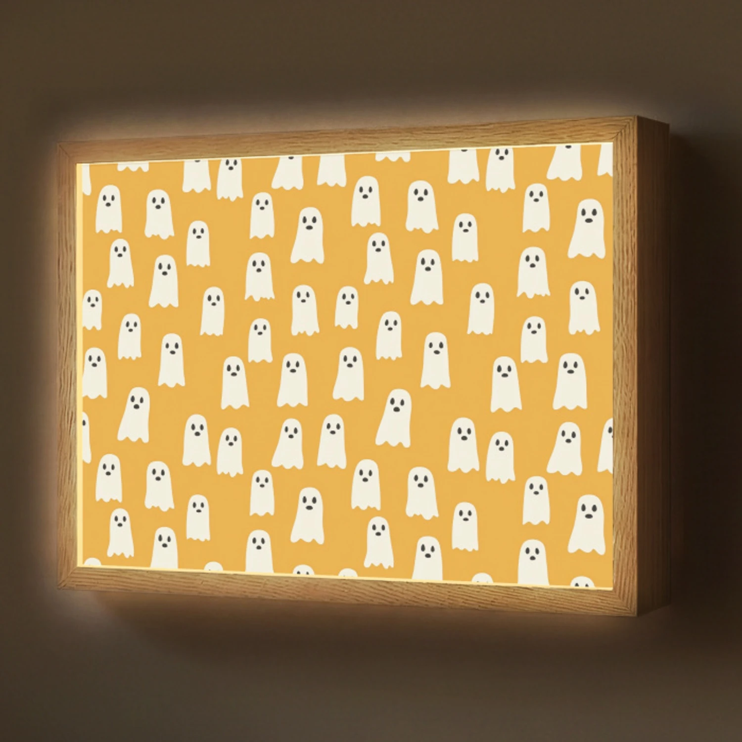 Halloween - Spookjes - Oker Light Box met batterij (Wandlamp) middel 907 -z3d_website