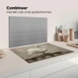 Zwaan - Elegant - Dieren - Wit Inductie beschermer vinyl 3mm klein -wsfeer7_website