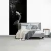 Koi - Vis - Wit - Zwart fotobehang vinyl groot -slaapkamer