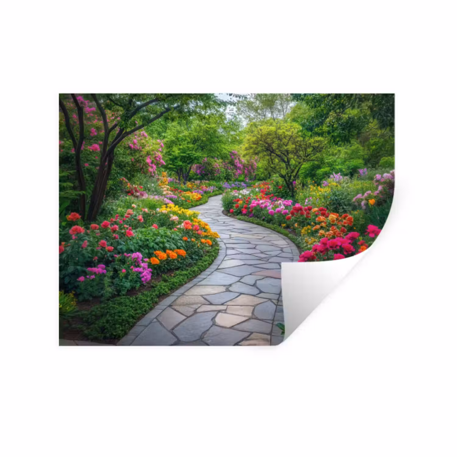 Wall Sticker - Park - Flowers - Garden