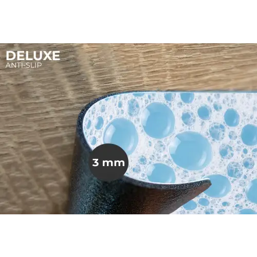 Schuim - Bubbels - Blauw Placemat vinyl groot -closeup