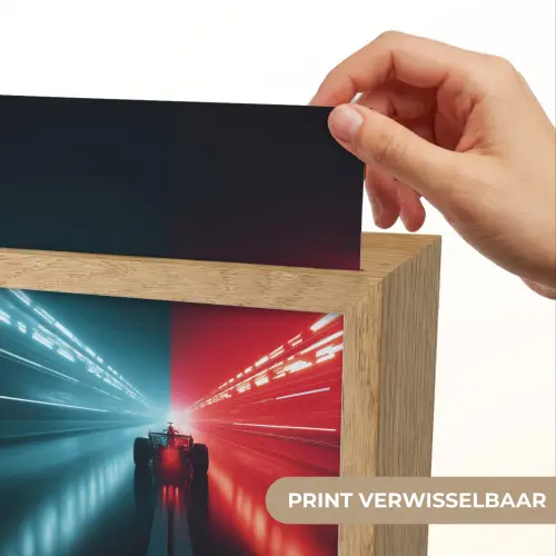 Raceauto - Rood - Blauw - Snelheid Light Box met kabel (Kinderlampje) klein -USP_websiteprintNL