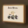 Monstertruck - Geel - Minimalistisch Light Box met batterij (Wandlamp kind) middel -z3d_website
