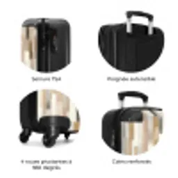 Abstract - Patroon - Kwaststreken NBS - Handbagage koffer - Volwassenen Unisex middel zzzzzzzbolletjes_FR