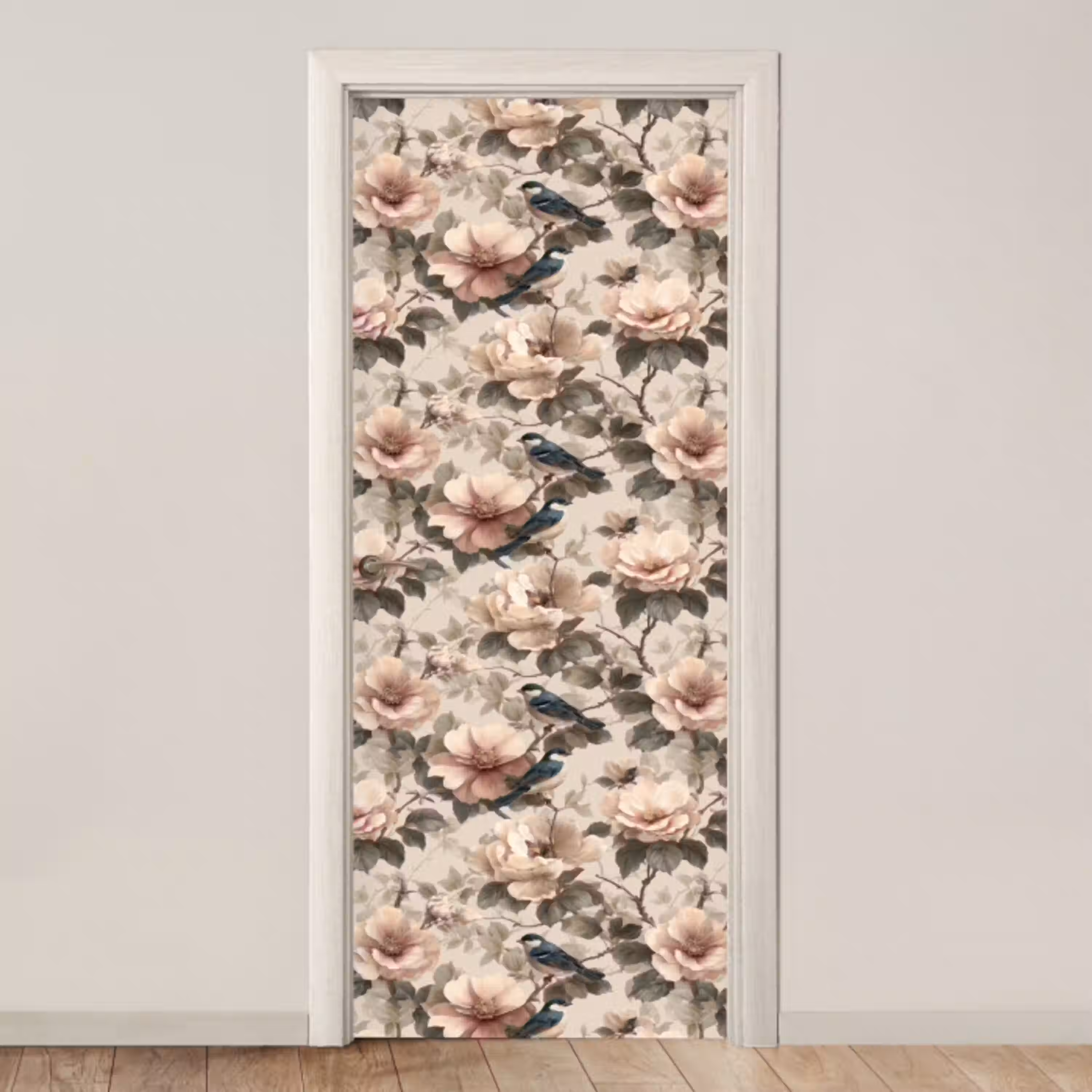 Klassiek - Vogels - Kleurrijk deurposter klein 289 -3d_beige