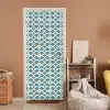 Patroon - Symmetrisch - Blauw deurposter klein 289 -sfeer1
