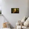 Avondlicht in het bos Tuinposter op houten frame 2 cm dik klein -sfeer1