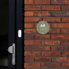 Olijfgroen - Modern Naambord Rond klein -sfeer1-rond-XS