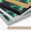 Groen - Bliksem - Storm Textielframe zwart klein 947 -USP_kleurenNL