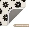 Grafisch - Madeliefjes - Zwart - Beige Badmat klein 997 -USP_AntislipNL