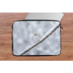 Vogeltje - Sneeuw - Tak - Winter - Zacht laptophoes neopreen klein -tafel