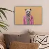 Panda - Pak - Zonnebril - Blauw canvas 2cm klein -sfeer1