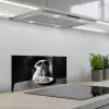 Hond - Bulldog - Pasta - Bril - Stoer - Dieren keuken achterwand spatscherm klein -3d_schuin