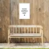 Huisje boompje baby - Spreuken - Quotes Tuinposter op houten frame 2 cm dik klein -sfeer4