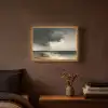 Kust - Golven - Rots - Storm Light Box met batterij (Wandlamp) middel -sfeer4