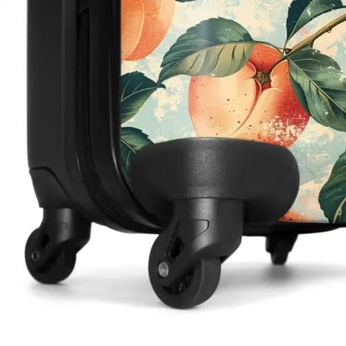 Vintage fruit - Perzik NBS - Handbagage koffer - Kinderen Unisex middel -wiel