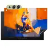 Vos - Oranje - Vormen - Abstract Inductie beschemer met haakjes klein -3d