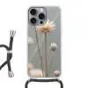 Strobloemen - Wit - Daglicht Hoesje iPhone 16 Pro Max met koord klein -3d