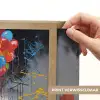 Jongen - Ballonnen - Gebouwen - Kunst Light Box met batterij (Wandlamp) middel -USP_websiteprintNL