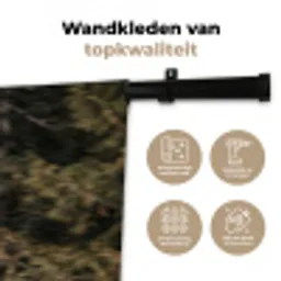 Zeearend - Vliegen - Bos - Natuur Wandkleed katoen klein -sfeer2
