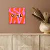 Zebraprint - Grafisch - COOL - Oranje aluminium wit klein -sfeer4