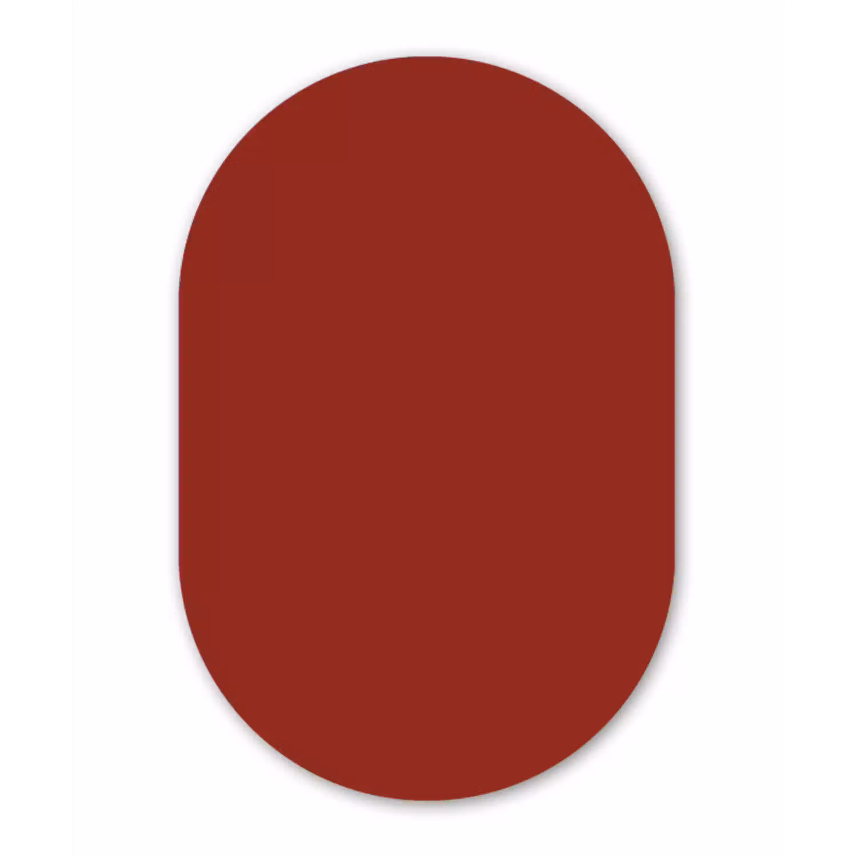 Burnt - Copper - Rood Wandcirkel Ovaal Forex klein 630 -3d
