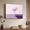 Cocktail - Paars - Minimalistisch - Citroen Textielframe - compleet frame klein -sfeer3