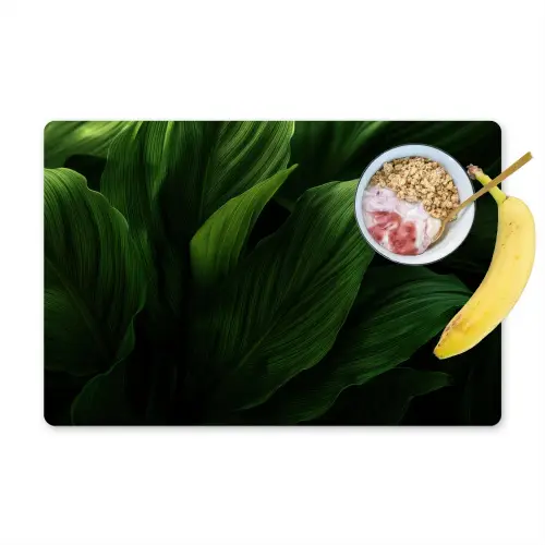 Bladeren - Schaduw - Groen - Textuur Placemat vinyl groot -zzzproduct_Kitchenyeah-website