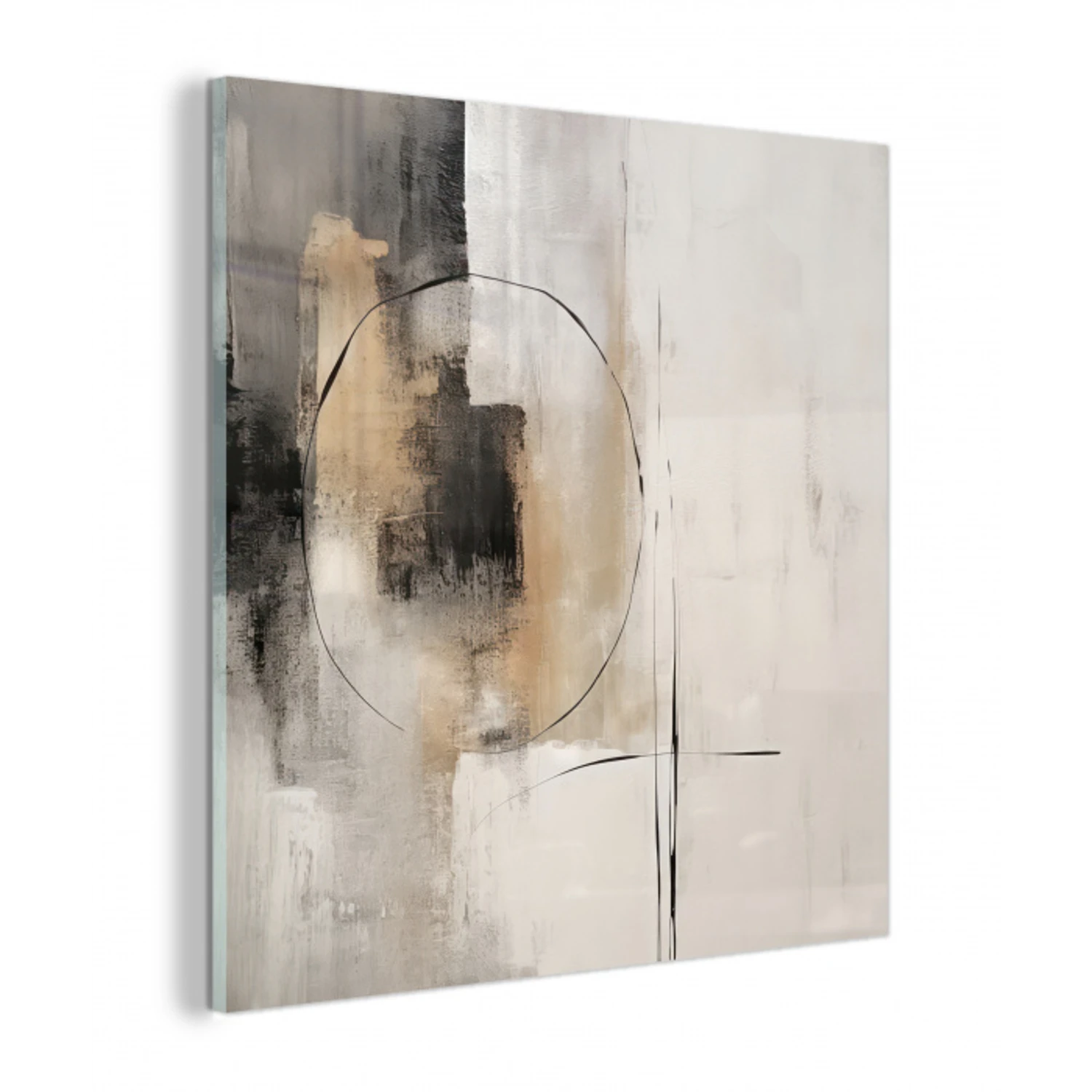 Kunst - Abstract - Grijs - Industrieel plexiglas 5mm klein -z3d