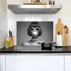 Vrouw - Zwart Wit - Ketting - Zonnebril Inductie beschemer met haakjes klein -sfeer2