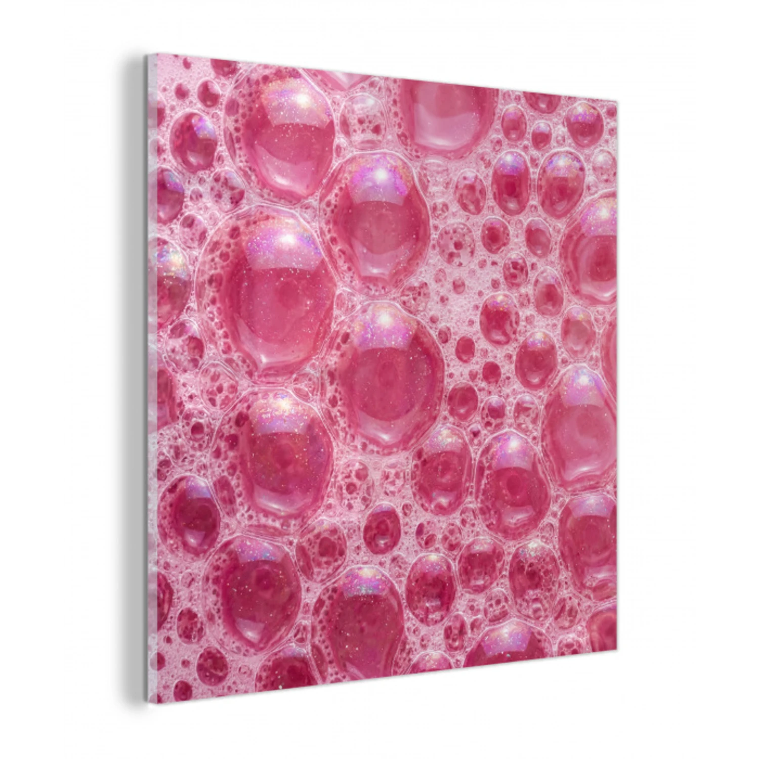 Roze - Schuim - Bubbels plexiglas 5mm klein -z3d