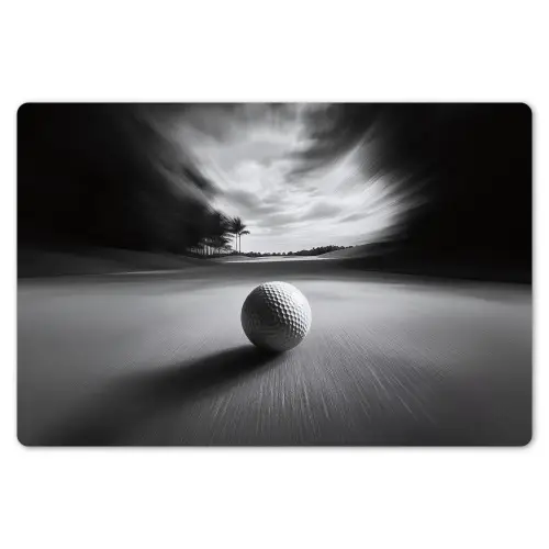 Golfbal - Wazig - Zwart Placemat vinyl groot -zzsfeer1_Kitchenyeah-website