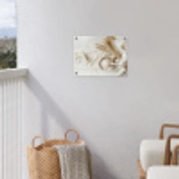 Bloem - Hout - Tarwe tuinposter los doek klein -sfeer8