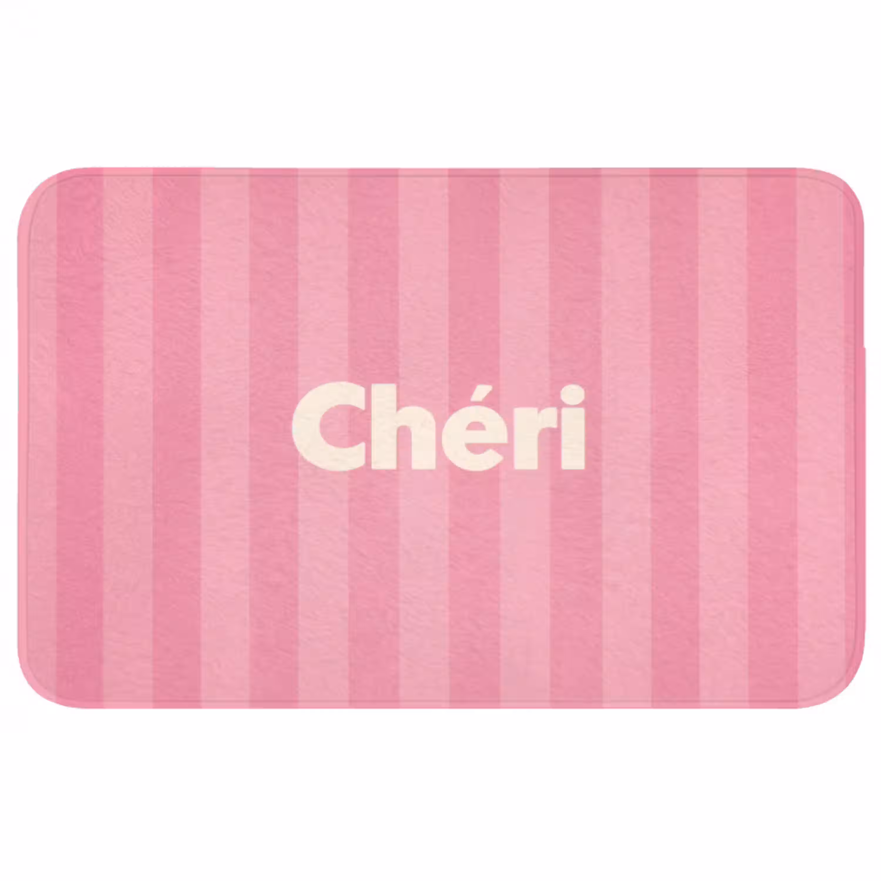 Gestreept - Roze - Chéri Badmat middel -3d