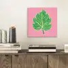 Blad - Groen - Illustratie - Minimalistisch aluminium wit klein -sfeer1