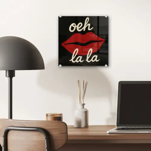 Lip - Rood - Quote plexiglas 5mm klein -sfeer6