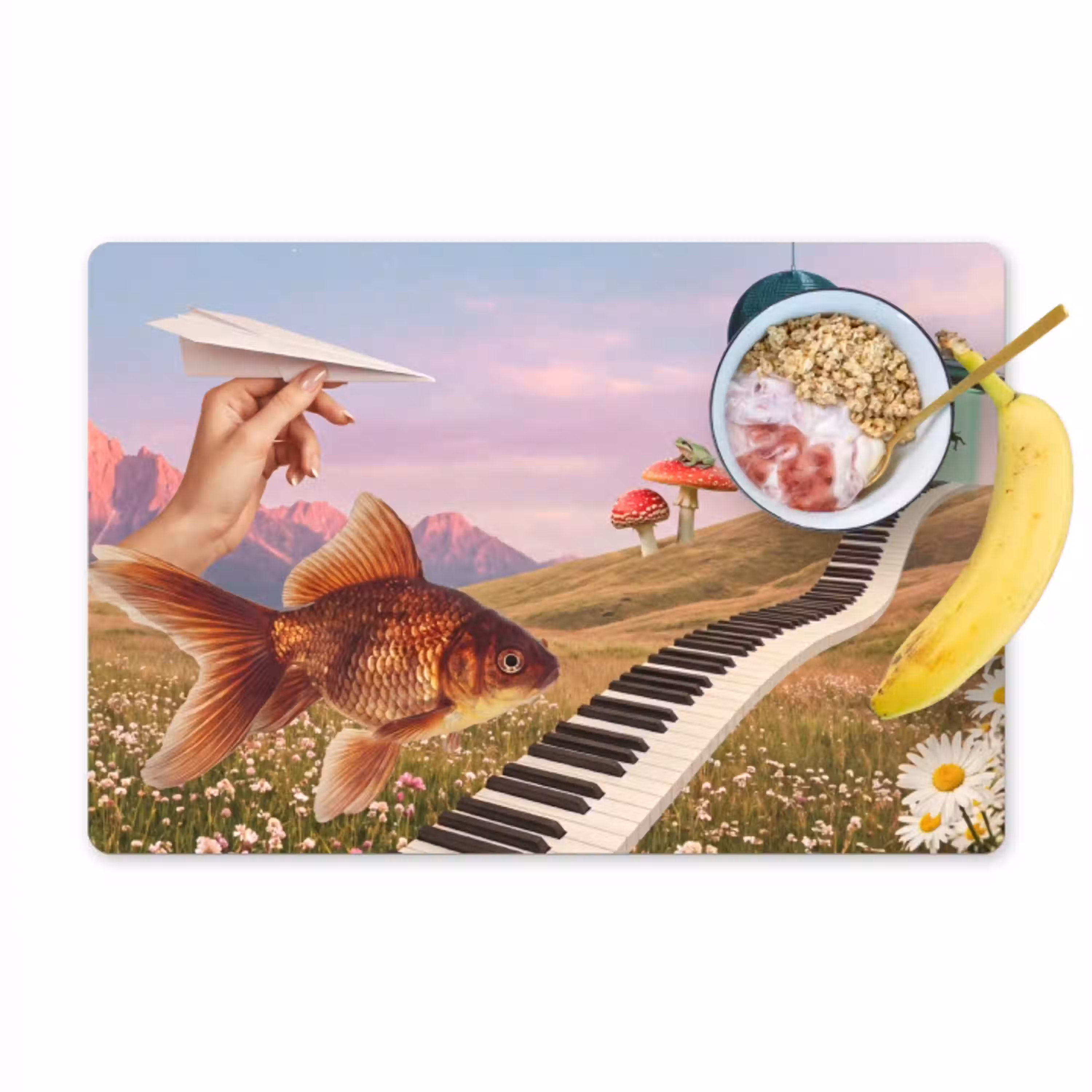 Vis - Natuur - Abstract Placemat vinyl groot -zzzproduct_Kitchenyeah-website