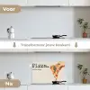 Pizza - Kaas - Pepperoni keuken achterwand spatscherm klein -voor_na_NL