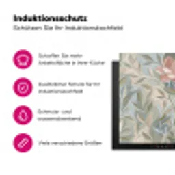 Elegant - Romantiek - Roze Inductie beschermer vinyl 3mm klein -zzzzzzz-lf-ups